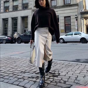 Tamara Mellon - Black Easy Rider Mid Calf Boots